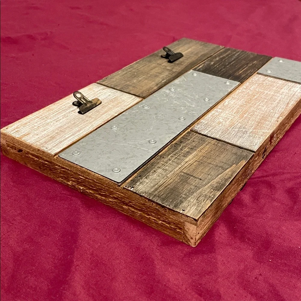 Hobby Lobby Rustic Clip Frame in Brown and Silver